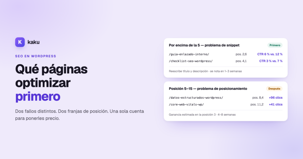 Qué páginas de WordPress optimizar primero para mejorar el SEO